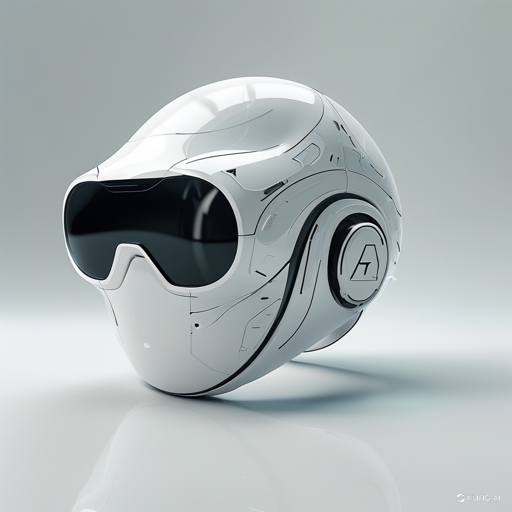 A futuristic smart wearable helmet, symbolizing innovation and advanced technology offered by WearableGearTrends.com.